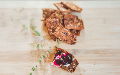 Rosemary Seed & Nut Crackers with Cranberries